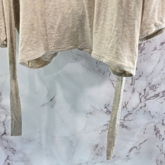 Torrid Wrap Womens 3 3X Tan Swim Cover Up Cardigan Knit Tie Crop Active Short - Picture 7 of 10